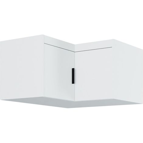 AX LIVING Eck Schrankaufsatz Storicos weiß 97,8 x 55,0 x 97,8cm Modern