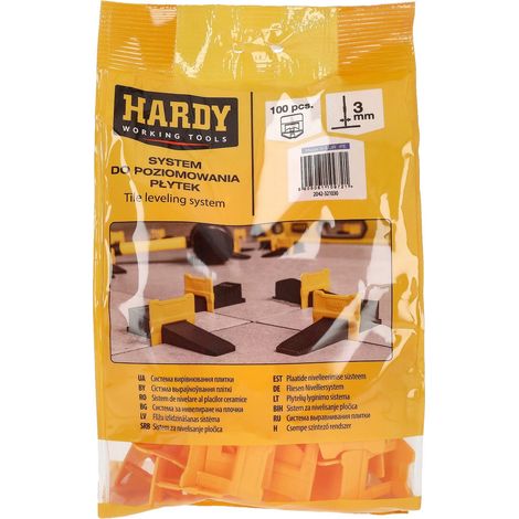Clips für Nivelliersystem Hardy 3 mm 100 Stück