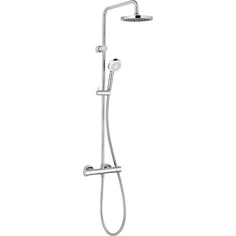 KLUDI LOGO BASIC THERMOSTAT DUAL SHOWER SYSTEM chrom