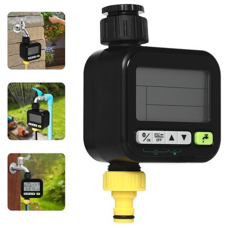Garden Lawn Water Timer W/Child Lock Automatic Watering Controller Water Timer (1/5)
