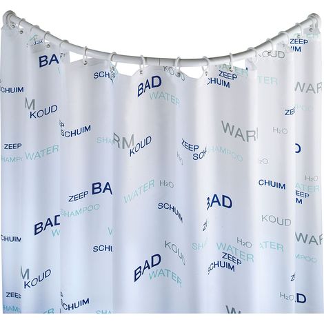Bastone tenda doccia curvo bianco WENKO (1/6)