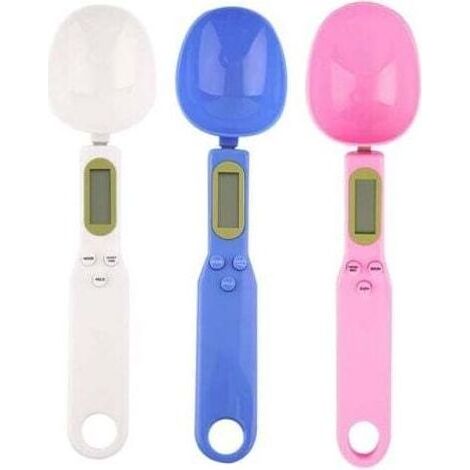 Cuillère de cuisine portable de haute précision pour la maison 500 g (0,1 g) Outils de mesure électronique LCD numérique précis Accessoires de cuisine Bleu (1/5)