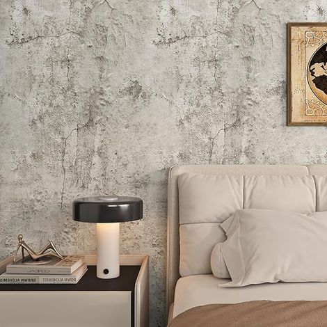 Work Surface Coating Concrete Washable Paper for Furniture Wardrobe Cupboard Wallpaper Wall Sticker Bedroom Adult Bathroom 40 cm x 2 m (1/5)