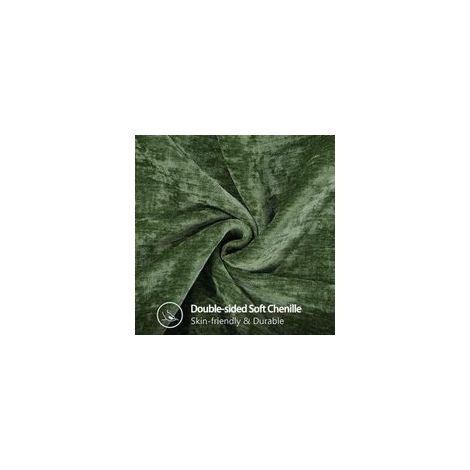 Lot de 2 housses de coussin décoratives en velours chenille doux 45 x 45 cm, style ferme, avec bordure cousue, pour canapé, lit ou maison