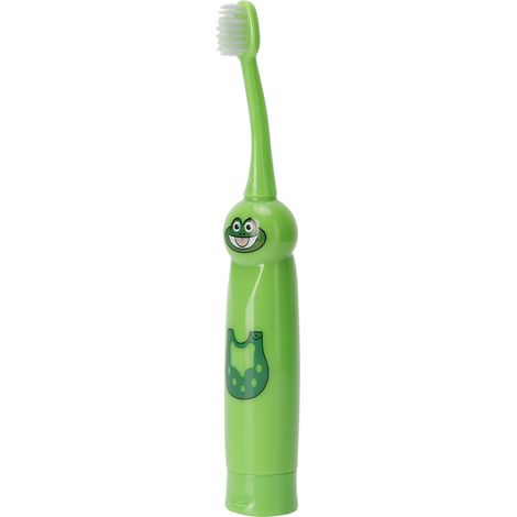 Brosse à dents électrique pour enfants, motif dessin animé, étanche, cadeau pour enfants, verte (1/5)