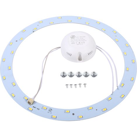 Plaque LED Circulaire - 18 W - 1800 Lm - 220 V - SMD 5730 - Pour Remplacement de Plafonnier Rond - 1 Pièce (1/5)
