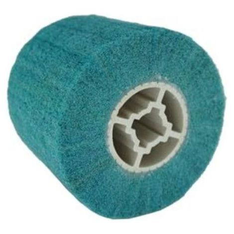 Brosse abrasive pour rouleau, brosse en nylon, manchons abrasifs pour rouleaux abrasifs et machines de finition satinée, grain 320, rouleau de finition satinée pour le polissage des surfaces en bois e