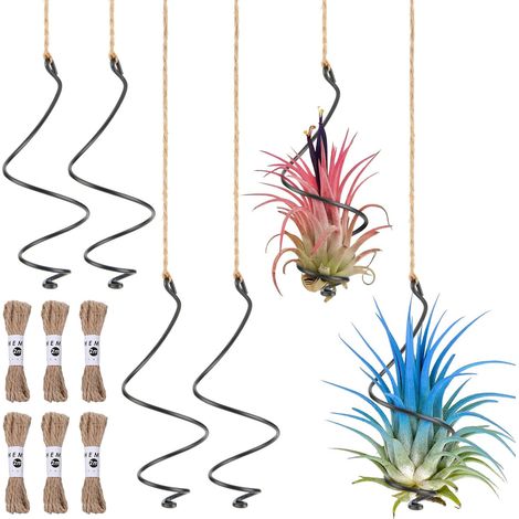 6 Pièces Suspension Plante Intérieure, Macramé Pot Suspendu (1/5)