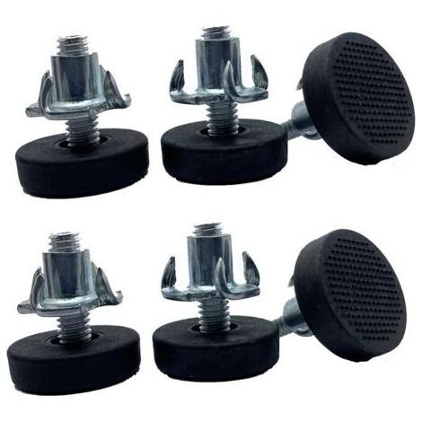 6X vis Pied de Meuble M6 + 6X écrous à Griffe M6 réglable Embout pour Table Chaise étagère (1/5)