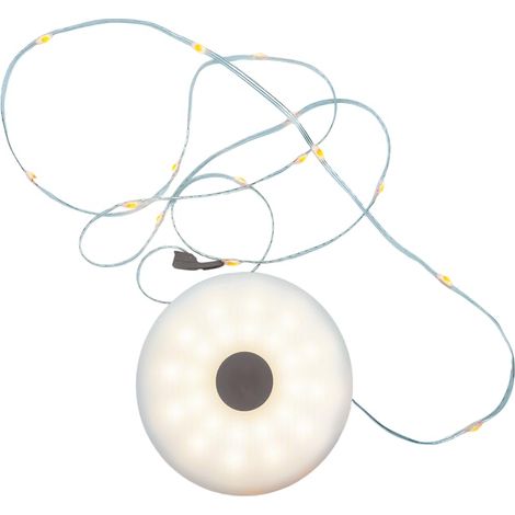 Guirlande lumineuse d'extérieur portable et rechargeable 2 en 1 LED blanc chaud 10M (1/5)