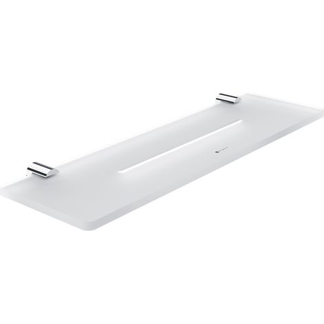 Nimco Bormo étagère de salle de bain avec trous, chromée, 40 cm BR X440-26 (1/3)