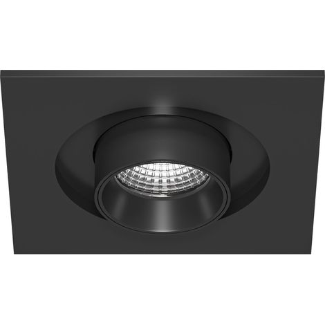 Faretto LED da incasso MINI OXO SQ 6W 42º con tecnologia CCT Switch 2700K/3200K/4000K, finitura Nero Opaco - Beneito & Faure