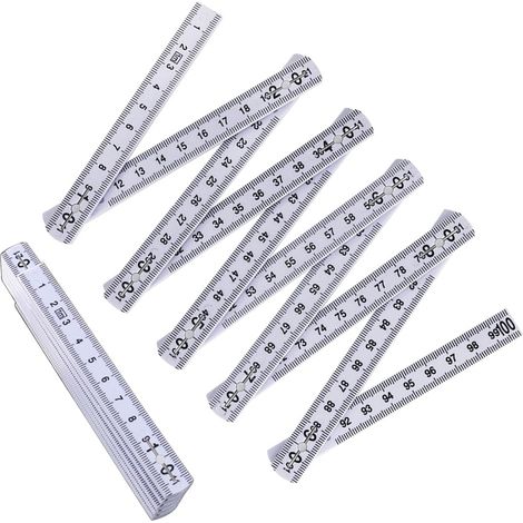 Règle pliante de 1 mètre (2 pièces), outil mesure pour les (1/5)