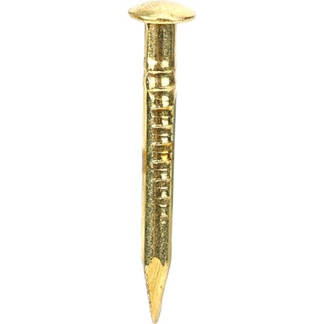 Quincaillerie pour charnières de meubles avec 100 clous en laiton à tête ronde, dimensions : 10 mm/15 mm/18 mm/22 mm, longueur : 15 mm (1/5)