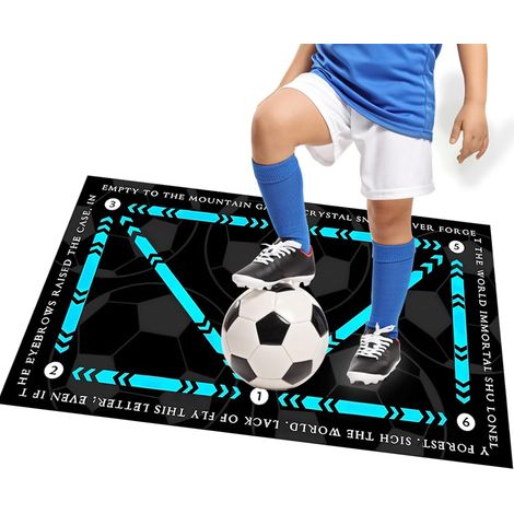 Football Training Mat, 60 x 90 cm Football, Football/Step Training Mat, Non-Slip Training Mat, Gift for Football Fans and Children (1/5)