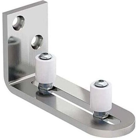 Guía de suelo ajustable de acero inoxidable Ulisem para puertas correderas de madera.
