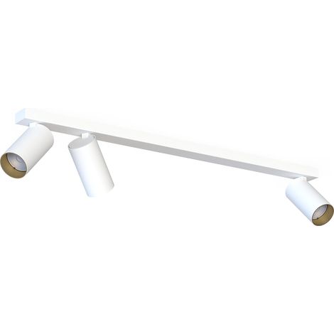 Nowodvorski MONO plafonnier barre 3 spots GU10 blanc/or (1/2)