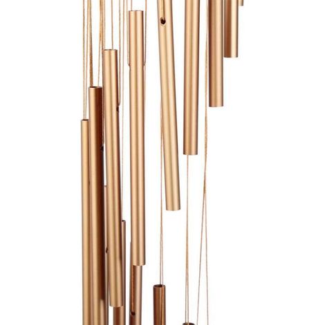 Carillons éoliens, 18 Carillons éoliens Extérieurs Et Intérieurs De Tubes Métal Pour Décor De Balcon Patio,