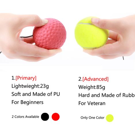 Ballon de boxe pour l'entraînement à la vitesse de frappe, avec bandeau intégré, idéal pour les pauses scolaires et professionnelles. (1/5)