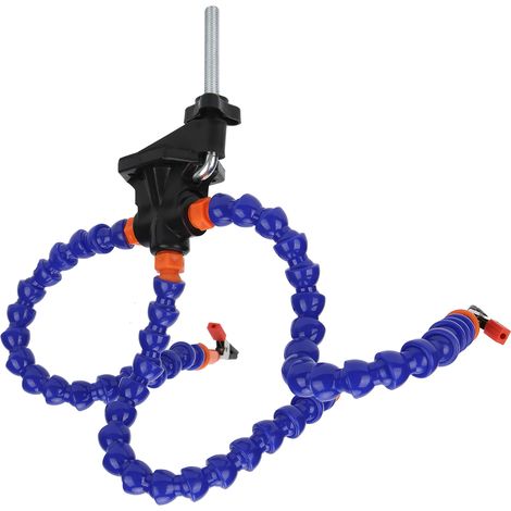 Outil de soudage à bras 3 Pince auxiliaire flexible avec base de soudage fixe en alliage d'aluminium (1/5)