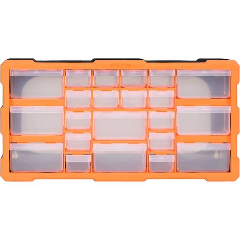 vidaXL Organizador multicajones con 22 cajones 49x16x25,5 cm (1/2)