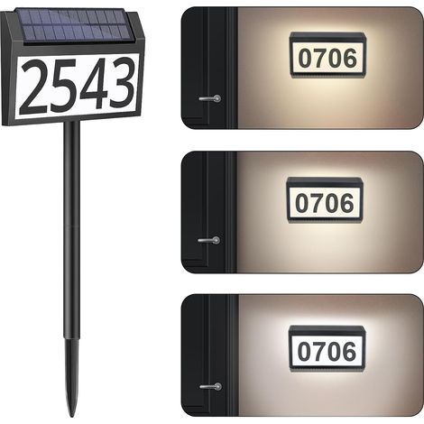 Solarbetriebenes digitales Werbepanel – für die Wandmontage – wasserdichte LED-Beleuchtung – Solar-Außenbeleuchtung für Wohnhäuser – digitale Außenwerbung – Solar-Außenbeleuchtung – 1 Stück (1/5)