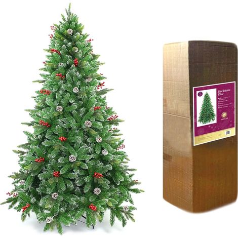 7FT Green Stockholm Christmas Tree (1/4)