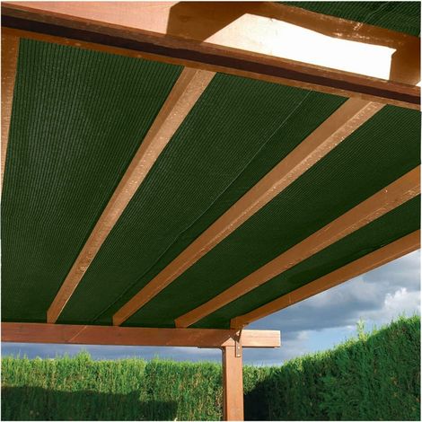 MALLA DE OCULTACION VERDE OSCURO 110 GRAMOS ROLLO DE 1X100 METROS MALLA PARA VALLADOS MALLA DE SOMBREO (1/5)