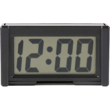 Mini Horloge Digitale pour Voiture Intérieur Tableau de Bord Véhicule Horloge Électronique Universelle Heure Date Calendrier (1/5)