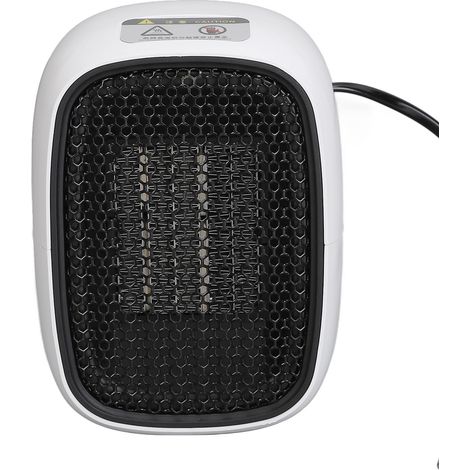 Chauffage d'appoint électrique PTC en céramique, portable, pour chambre ou bureau, prise UE 220 V (1/5)
