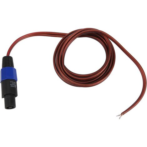 Câble de Haut-Parleur Speakon à ExtréMité Ouverte Nu, Cordon Connexion D'Amplificateur Audio pour DJ/PA (1/4)