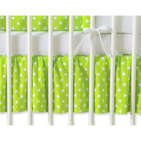 Staubschutzrüsche Wijd Dekorativer Staubfänger für Babybett 120x60 cm (1/2)