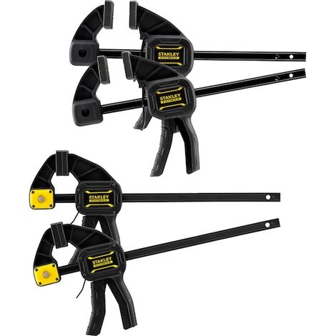 STANLEY Lot de 4 - Serre-joints FATMAX - L 300mm x 2 & M 150mm x 2 150mm - Serrage - Vissage