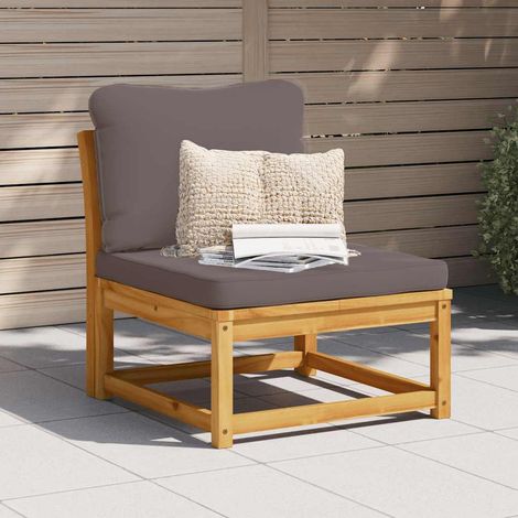 Gartensofa mit Kissen Massivholz Akazie