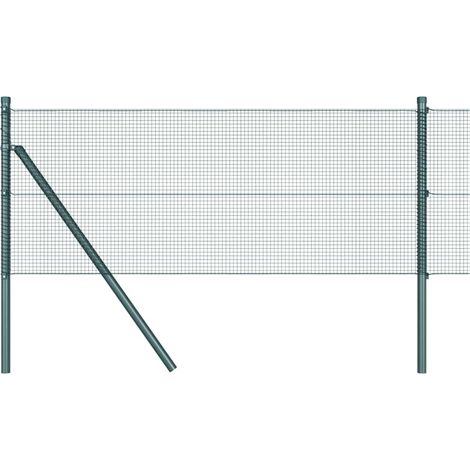 Maison Exclusive - Ground Fix Geschweißter Drahtzaun 25 x 0,4 m (