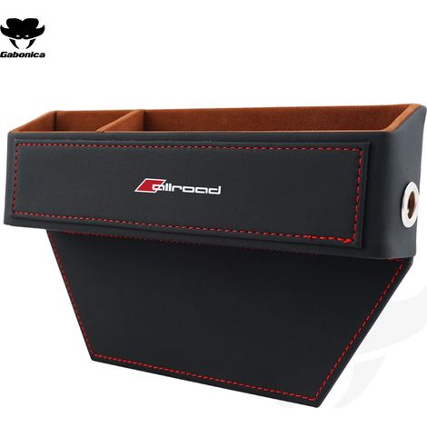 (Allroad Noir) Boîte de rangement pour siège auto Allroad, organisateur de coutures pour sièges Audi Sline RS Quattro A3 A4 A5 A6 A7 A8 TT Q3 Q5 Q7 A1 S3 S4 S5 (1/5)