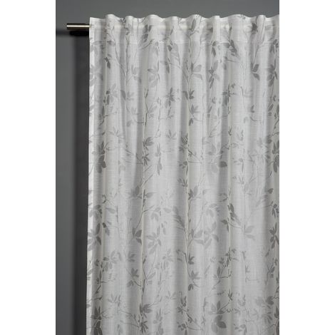 Schal m.Gardband ca.140x245cm silbergrau / 88%PL/12%VC