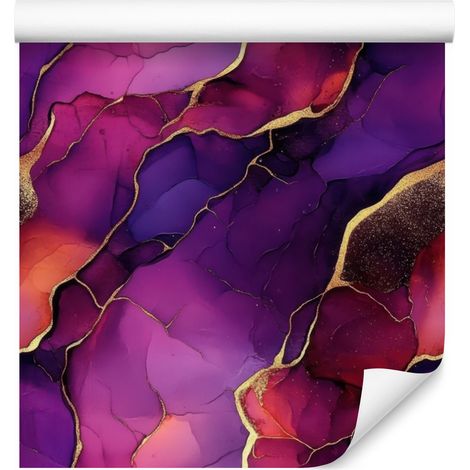 Papel pintado Ink Plum, Violeta y Morado para salón y dormitorio 50x1000 cm (1/5)