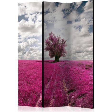 Paravent 3 Volets "Magenta Meadow" 135x172cm (1/2)