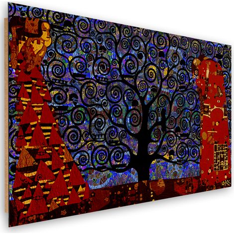Quadro deco panel, Blue Tree of Life Abstraction - 100x70 (1/5)