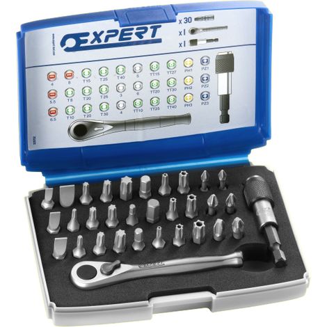 Coffret d'embouts 1/4" - 32 pièces - E131702 - Expert By Facom (1/3)