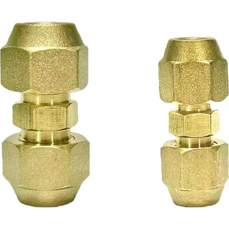 Brass Hose Connector Refrigeration Fitting 1/4 3/8 Inch Copper (1/5)