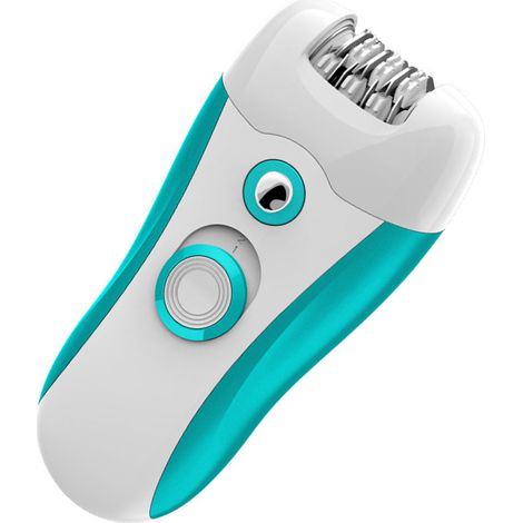 Rasoir électrique 3 en 1 pour parties intimes féminines, poil pour les pieds, tondeuse corporelle, élimination des peaux mortes, vert (1/5)