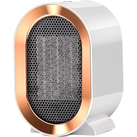 Chauffage d'Appoint, Radiateur Soufflant Salle de Bain 800W/1200W, Mini Chauffage Electrique Céramique PTC 2 Modes pour Salon, Chambre, Salle de Bain (1/5)