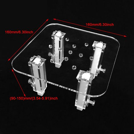 Support de Skimmer Acrylique Réglable en Hauteur pour Aquarium Marin (1/5)