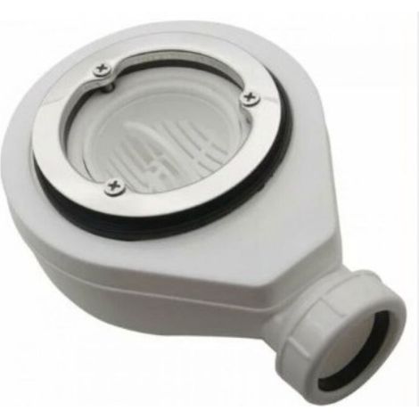 Bonde Horizontale Sans Capot Ø90 - Pour Receveur De Douche - Polypropylène - Débit 45 L/min - 1 Pièce (1/4)