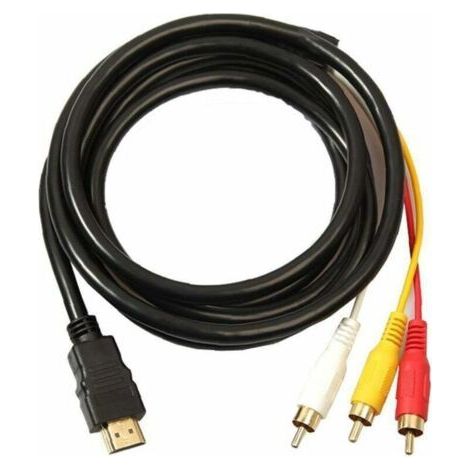 1.5m HDMI to RCA cable – 24-karat gold-plated connectors – Stable signal transfer – Compatible with DVD players and projectors (1/5)