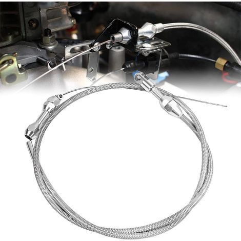 Automotive aftermarket parts for 97-07 Chevrolet LS engines: 36-inch stainless steel throttle body cable