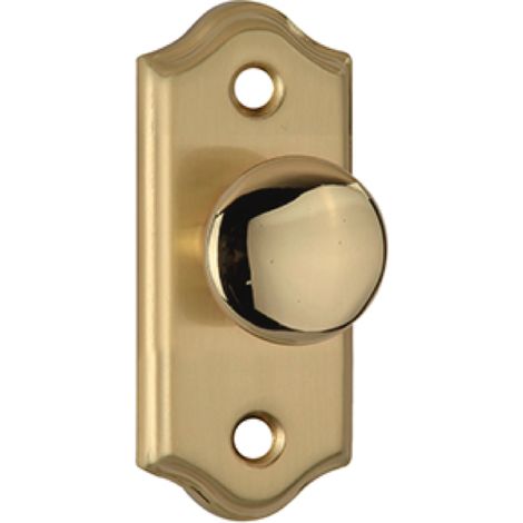 Pomo aluminio dorado para armario 65x32mm modelo 1101