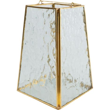 TrendLine Laterne aus Glas Metall 14 x 14 x 21,5 cm Laternen & Windlichter